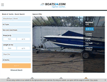 Tablet Screenshot of boats24.com